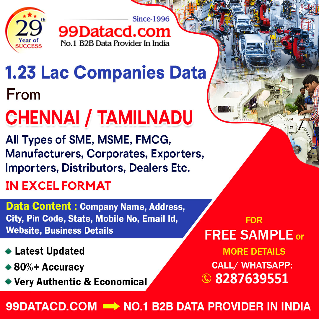 Download List of Companies in Chennai - 99Datacd